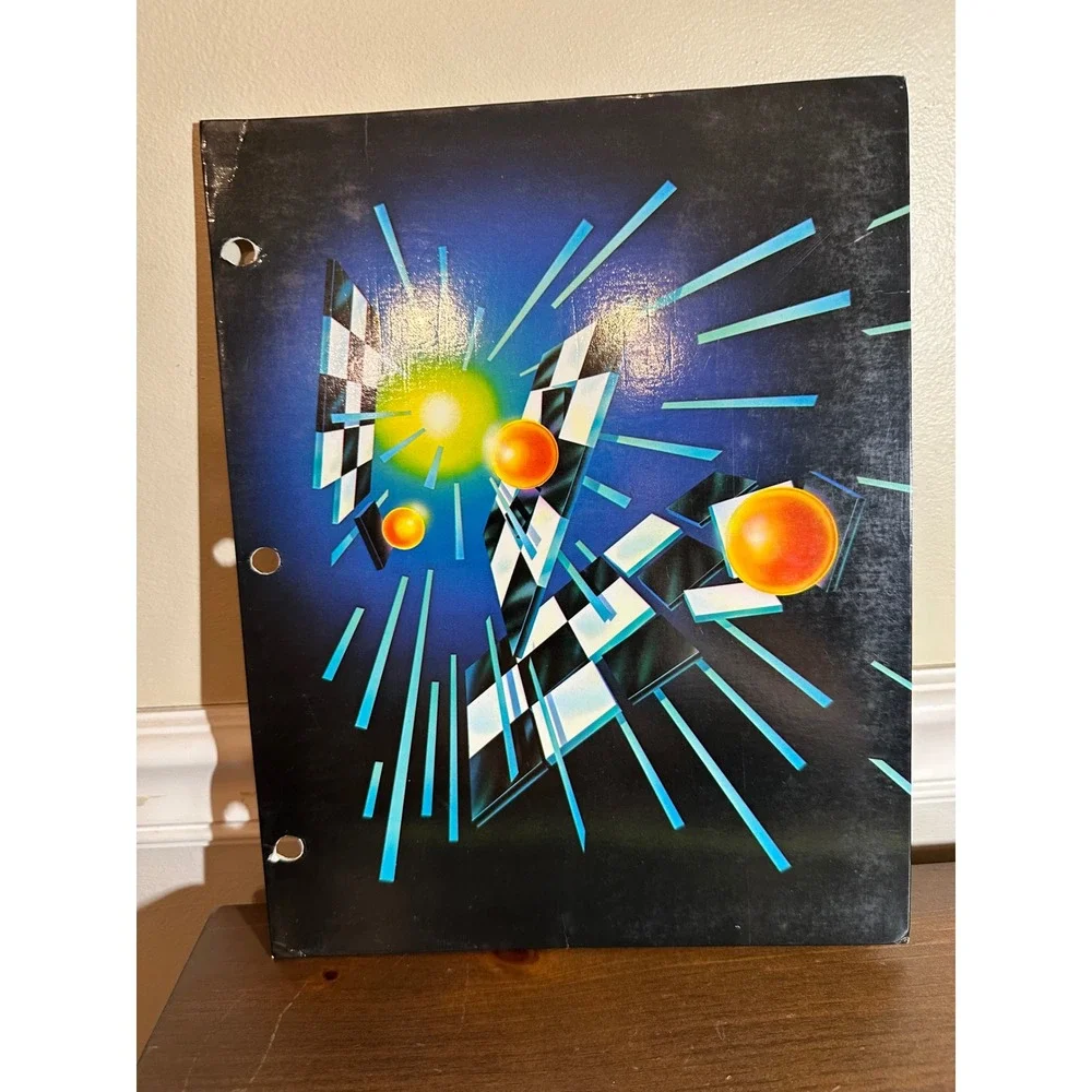 Vintage 2000 Millennium Space Folders Roaring Spring Y2K Retro School 2pk